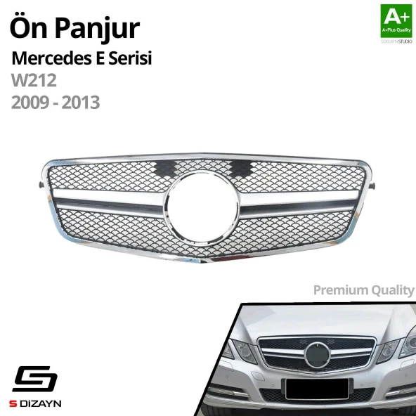 S-Dizayn Mercedes E-Class W212 Ön Panjur Krom Diamond Model 2009-2013 - 2