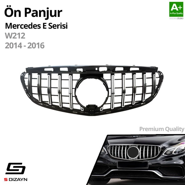 S-Dizayn Mercedes E-Class W212 Ön Panjur Krom GTR Model 2014-2016 - 2