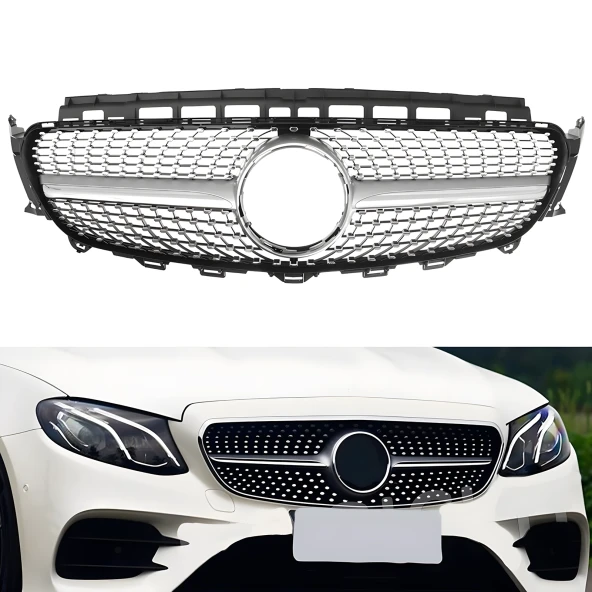 S-Dizayn Mercedes E-Class W213 Ön Panjur Krom Diamond Model 2016-2020 - 1