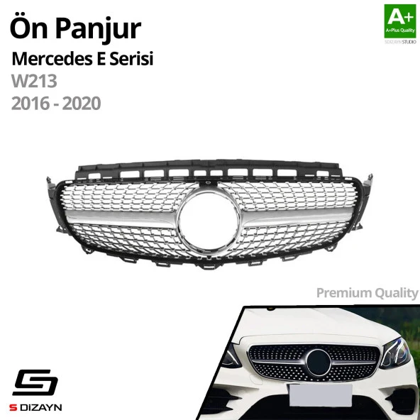 S-Dizayn Mercedes E-Class W213 Ön Panjur Krom Diamond Model 2016-2020 - 2