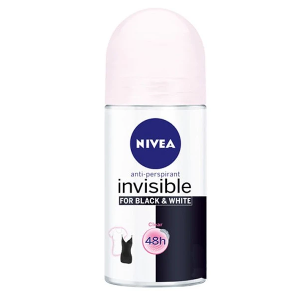 Nivea Roll-On Invisible Black White Clear 50 ml Bayan