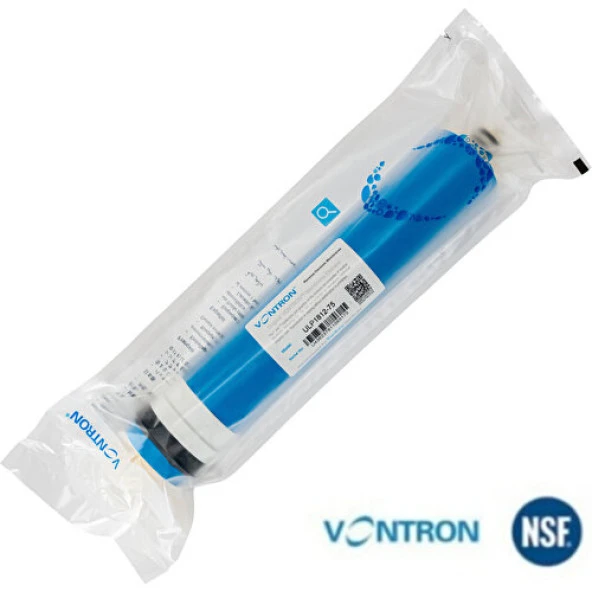 Vontron Membran Filtre Su Arıtma Cihazı Filtresi 75 Gpd Qr Kodlu