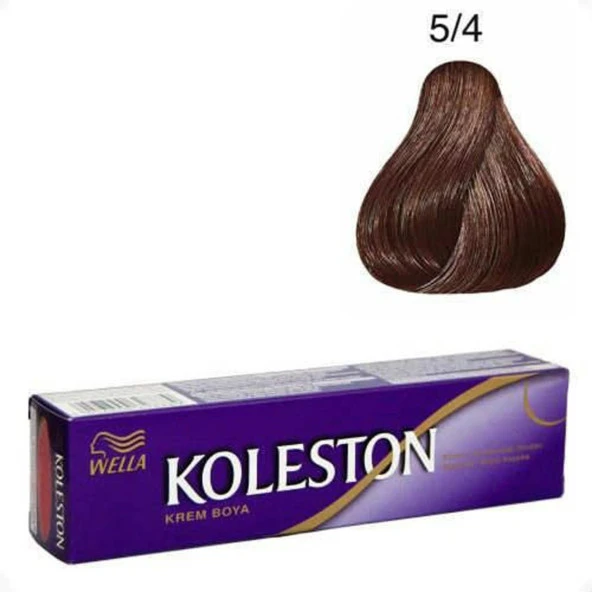 Koleston Tüp 5.4 Açık Kestane Saç Boyası + Oksidan Sıvı 50 Ml
