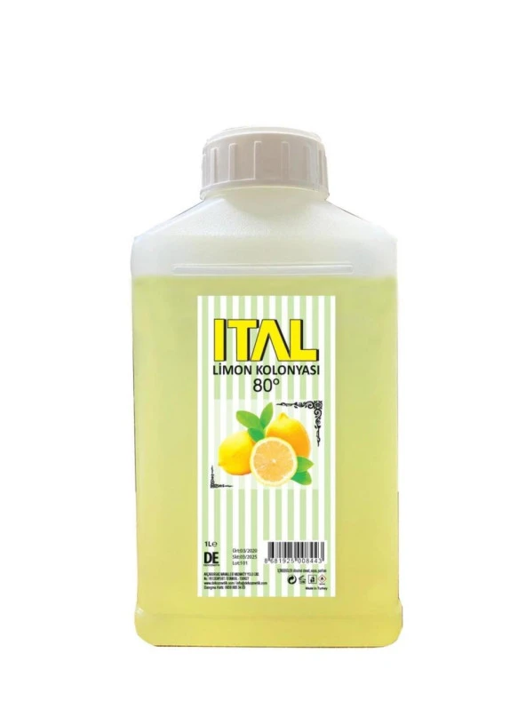 İtal Limon Kolonyası 1000 Ml 80 Derece - 1 Kg