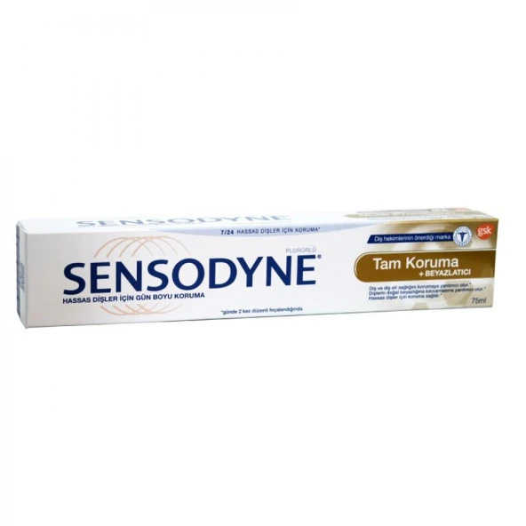 Sensodyne Tam Koruma Beyazlatıcı Diş Macunu 75 ml