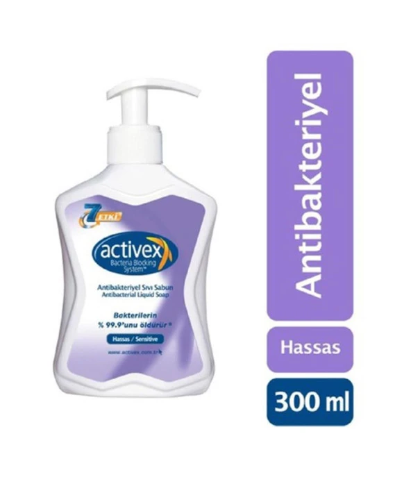 Activex Antibakteriyel Sıvı Sabun 300 Ml Hassas Koruma