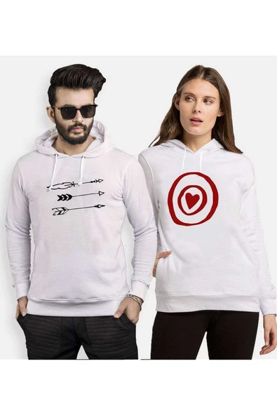Tshirthane Ok Hedef 12 Sevgili Kombinleri Kapüşonlu Kombini