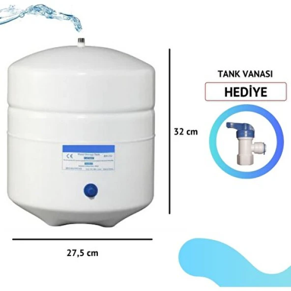 Evora 12 Lt. Tank 3.2 Galon Su Arıtma Tankı