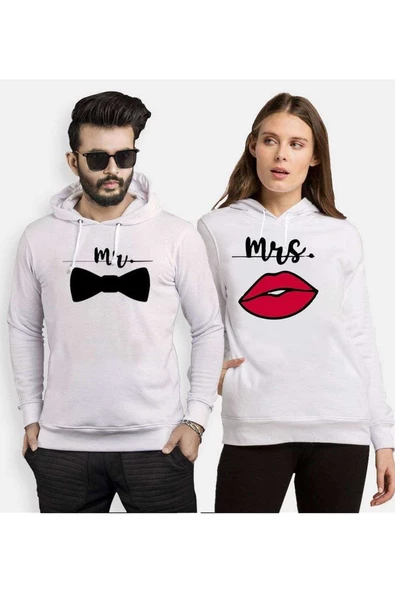 Tshirthane Mr.Papyon Mrs. Sevgili Kombinleri Kapüşonlu Kombini