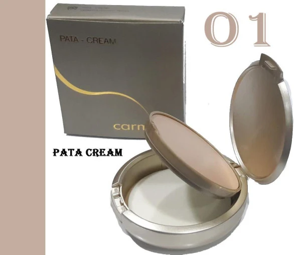 Carmina Compact Foundation 01 Pata Krem Pudra Gold