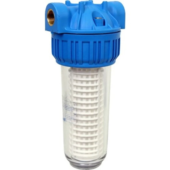 Aquafer 10 Inç Yıkanabilir Su Arıtma Filtresi (3/4 Inç Girişli)