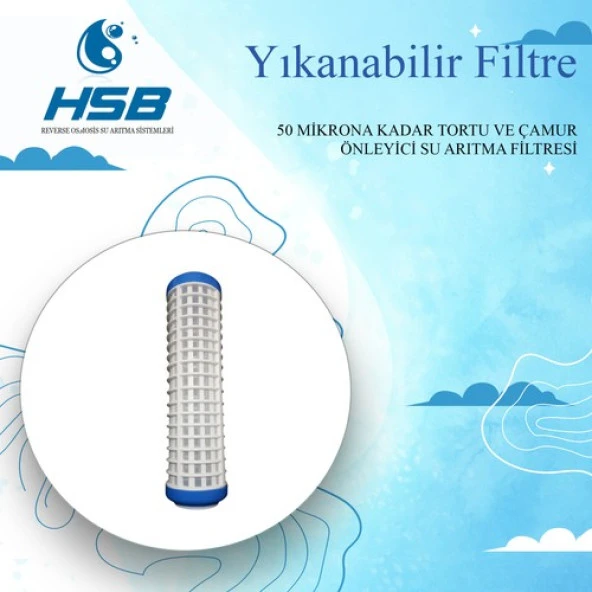 Hsb Yıkanabilir Su Arıtma Filtresi