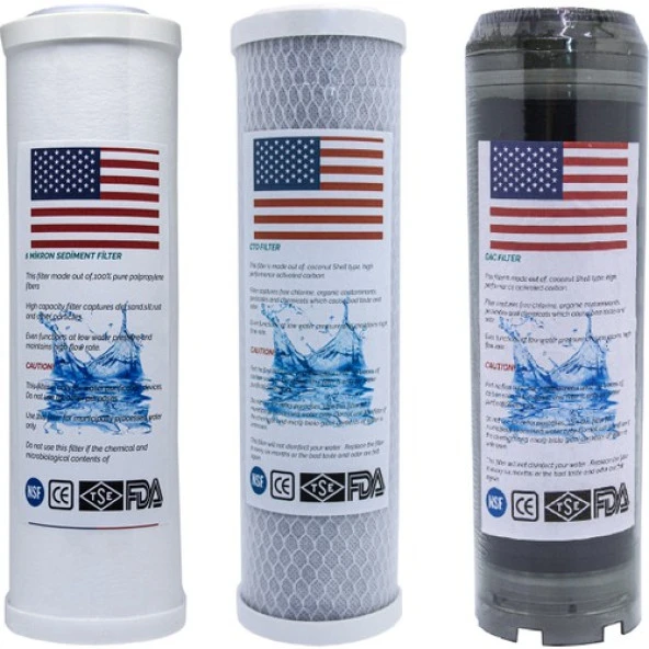 Ihlas Aura Cebilon Compact Uyumlu 3'lü Filtre Seti Nsf Usa