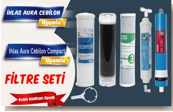 Sulook Ihlas Uyumlu 5'li Su Arıtma Filtresi