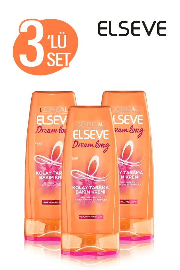 Dream Long Onarıcı Saç Bakım Kremi 360 ml 3lü Set 36005237829253