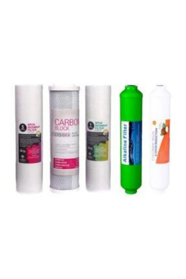 Su Arıtma Cihazı Filtresi 5 Li Set Paket Aşama