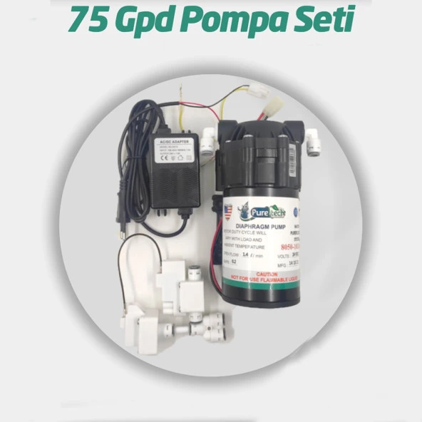 Su Arıtma Cihazları Için 75 Gpd Pompa