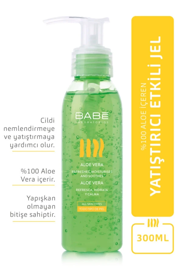 Babe Aloe Vera Gel 100 Nemlendirici Jel 300ml - 2
