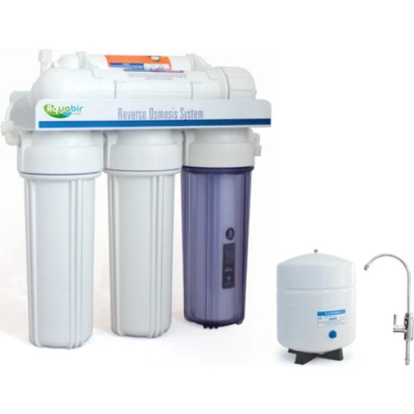 Aquabir 5 Aşamalı Pompasız Su Arıtma Cihazı Açık Kasa Tip