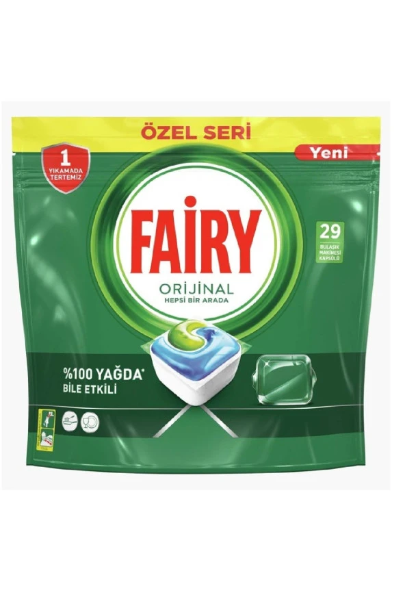 Fairy Orijinal Green Hepsi Bir Arada Tablet 29lu