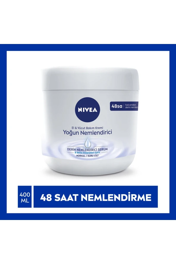 NIVEA YOĞUN BAKIM NEMLENDİRİCİ EL&VÜCUT 400ML