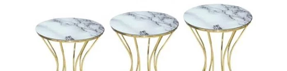 Zigon 13397 Kumsaat Brc Model Mermer Desen Metal Çelik GOLD Renk Kaplama El Yapımı - 3