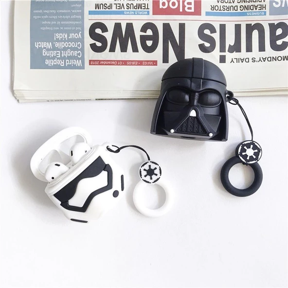 E2M AIRPODS PRO KILIF DARTH VADER BEYAZ - 2
