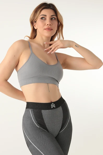 DoReMi Dikişsiz Örme Kapsız Spor Sütyeni - Resim 10