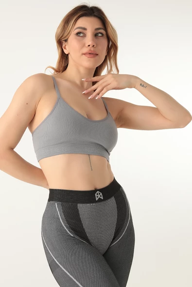 DoReMi Dikişsiz Örme Kapsız Spor Sütyeni - 5