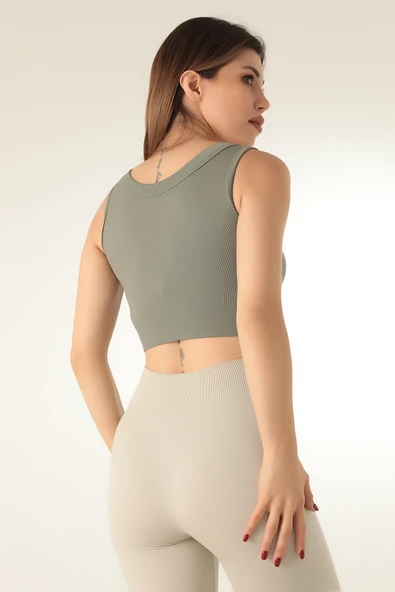 DoReMi Dikişsiz Kısa Spor Üst-23416 - Resim 12