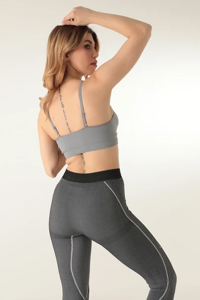 DoReMi Dikişsiz Örme Kapsız Spor Sütyeni - Resim 12