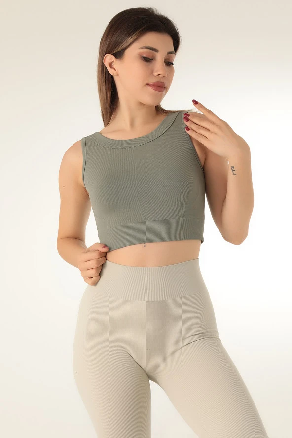 DoReMi Dikişsiz Kısa Spor Üst-23416 - 2