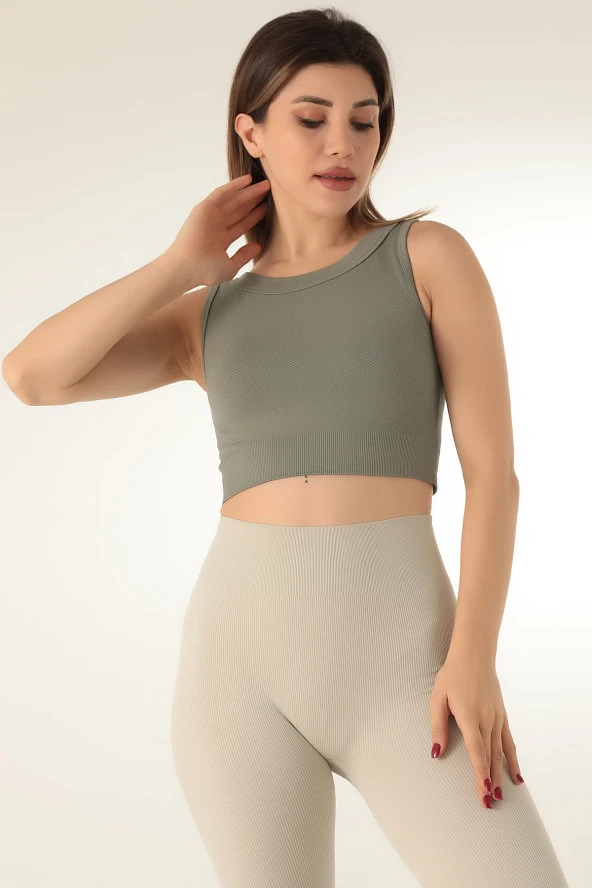 DoReMi Dikişsiz Kısa Spor Üst-23416 - 3