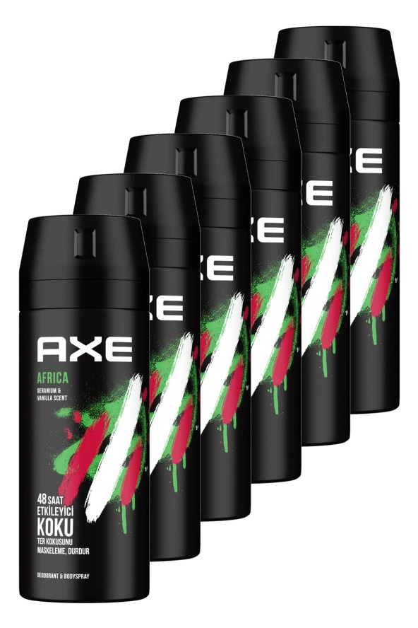 Africa Erkek Deodorant 150 Ml. Altılı Set