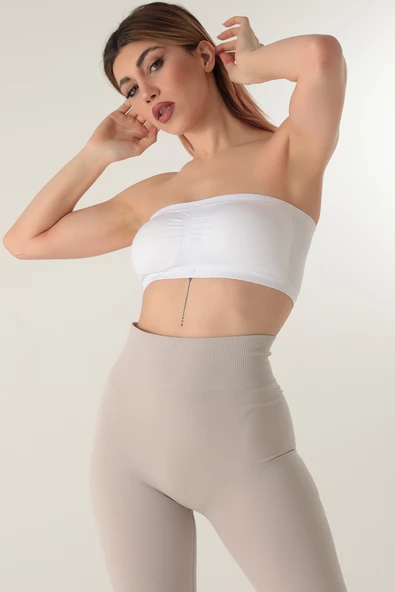 DoReMi Seamless Straplez Askısız Pedli Büstiyer - 8