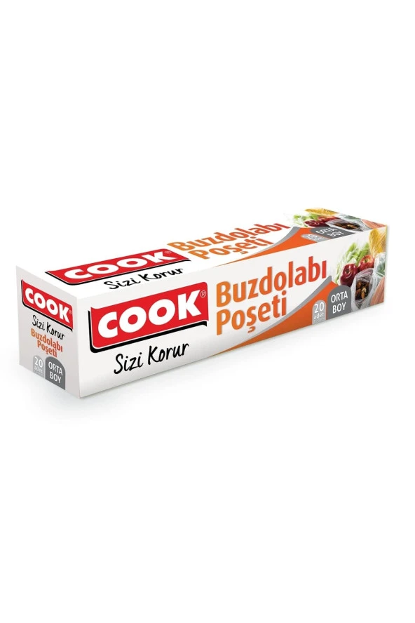 COOK Buzdolabı Poşeti 24 cmx38 cm 20 li