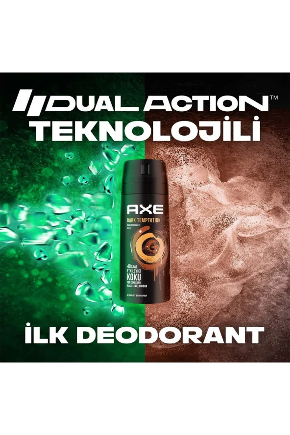 Axe Erkek Deodorant Sprey Dark Temptation 150 ml - 8