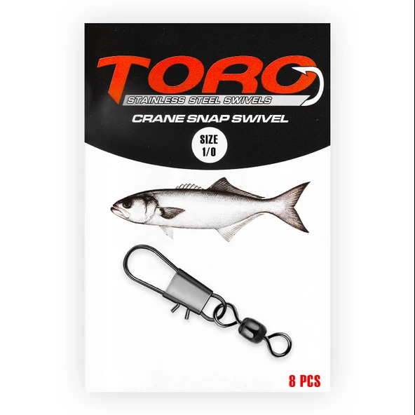 Protackle Crane Klipsli Fırdöndü 8'li No: 1/0 (SW145) ürün görseli 1