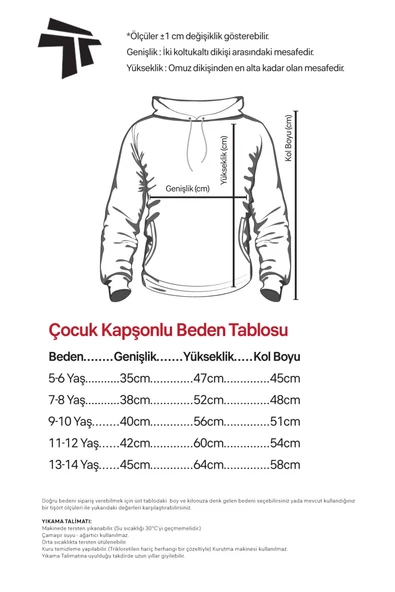 Dubious Handles Logo Siyah Çocuk 3ip Kapşonlu - 4