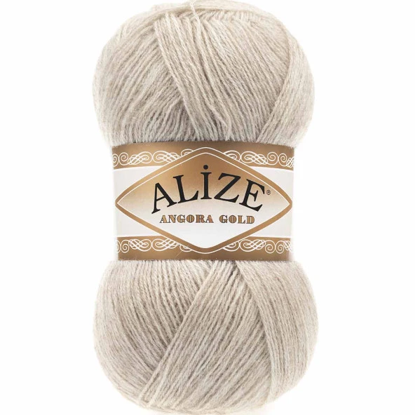 Alize Angora Gold El Örgü İpi 152 Bej Melanj