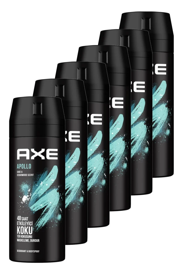Apollo Erkek Deodorant 150 ml 6'lı Set