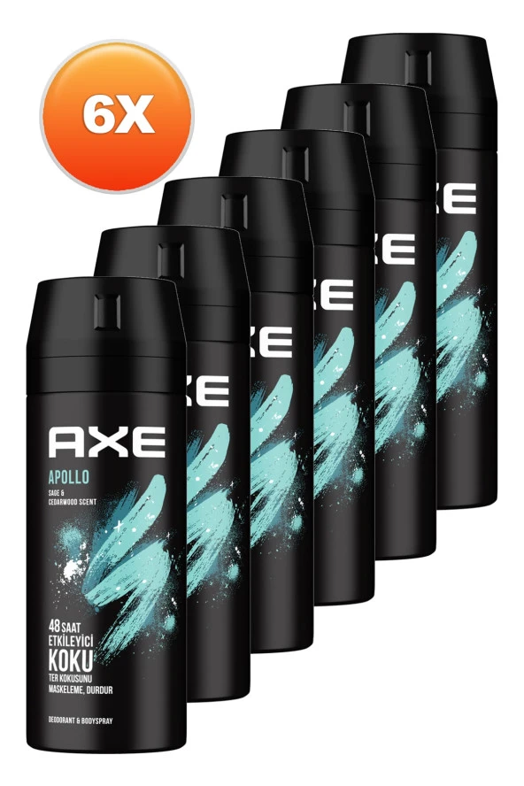 Apollo Erkek Deodorant 150 ml 6'lı Set - 2