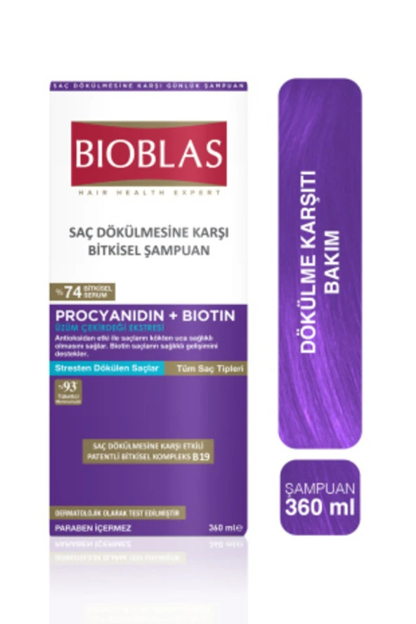 Bioblas Dökülen Saçlar Için Anti Stres Şampuan 360