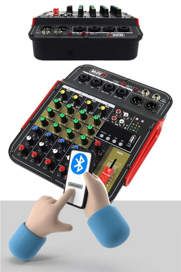 Midex Vokal Paket-2 CX1 Stüdyo Mikrofon 6 Kanal Stüdyo Kayıt Mikseri Kulaklık ve Full Set - 2