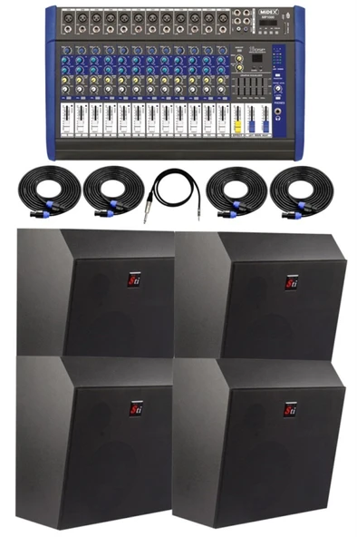 Midex Cine Paket-2 Sinema Ses Sistemi Paketi Hoparlör ve Amfi Seti ürün görseli