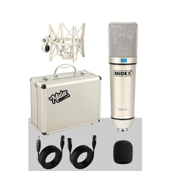 Midex CX1 Mikrofon + GLX-500 PRO Stüdyo Ses Kartı Seti - 2