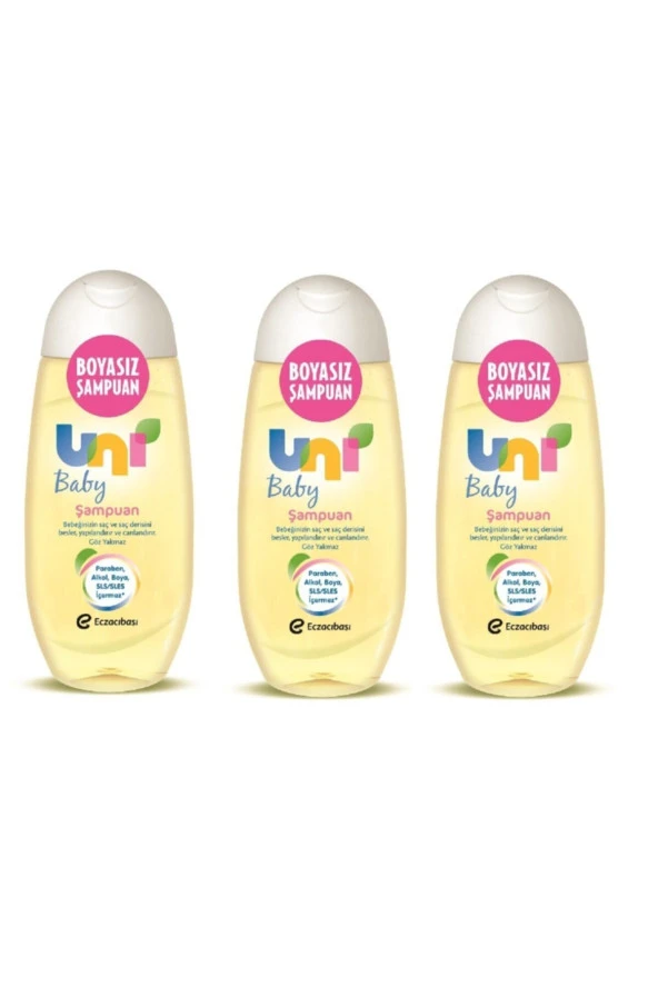 Saç Ve Vücut Şampuanı 200 ml 3lü Set