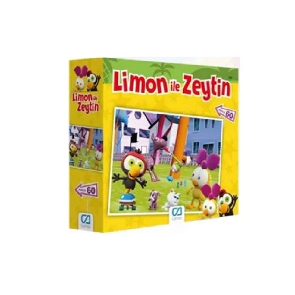 Puzzle 60 Parça Limon ile Zeytin