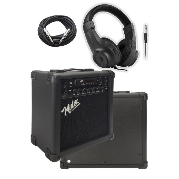 Midex GRX-200BK-25-AMP Les Paul Kasa Elektro Gitar Seti 25 Watt Gainli Şarjlı Amfi ve Full Set (H-H) - 4