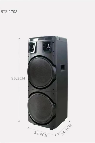 Torima BTS-1708 Taşınabilir Rgb Ledli Bluetooth Hoparlör Usb-Tf Siyah - Resim 6